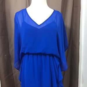Express electric blue cocktail dress.